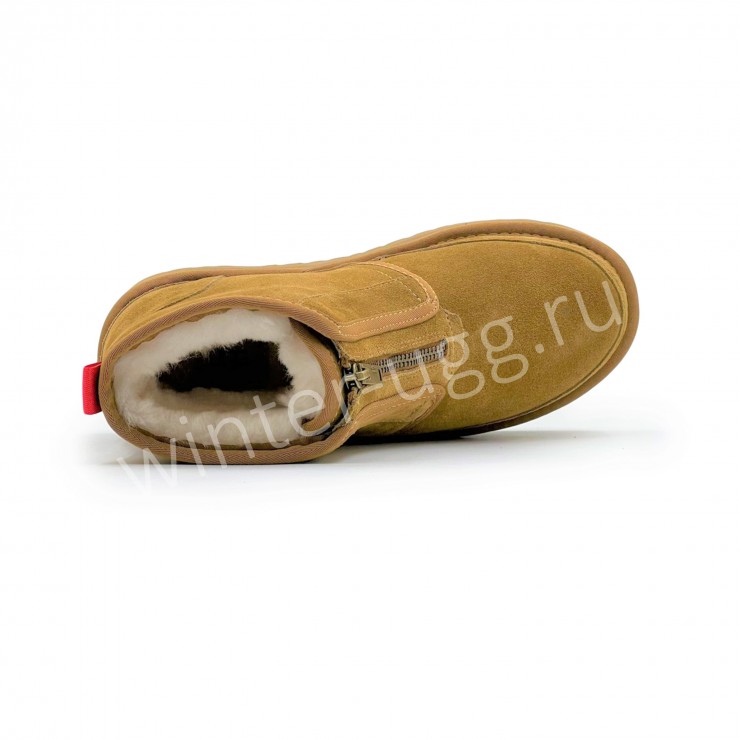 Женские Ботинки Neumel Platform Zip - Chestnut