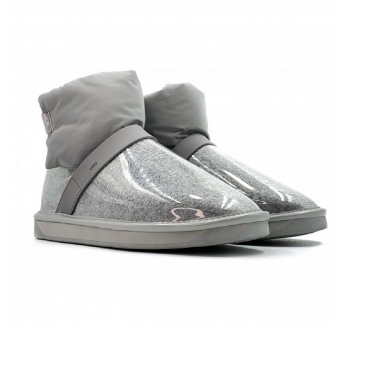 Женские Clear Quilty Boots Mini - Grey