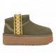 UGG Ультра Мини  Braid Platform - Burnt Olive