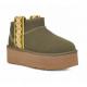UGG Ультра Мини  Braid Platform - Burnt Olive
