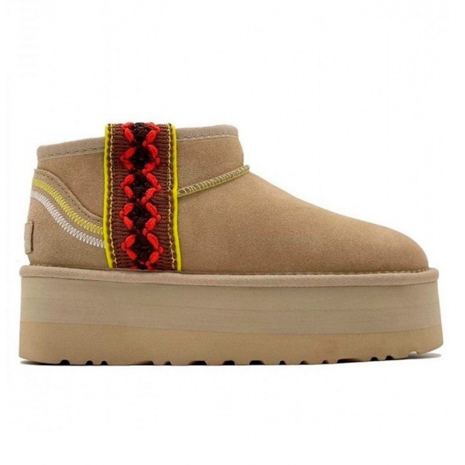 UGG Ультра Мини  Braid Platform - Sand