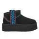 UGG Ультра Мини  Braid Platform - Black
