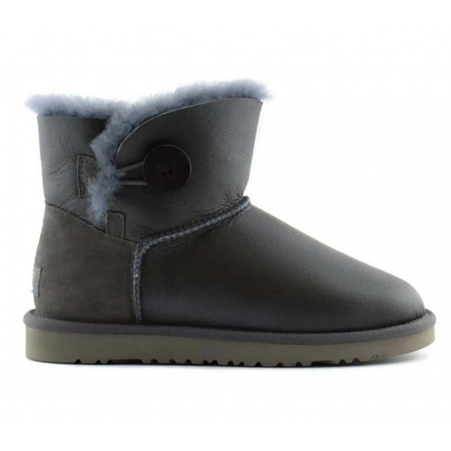 UGG Mini Bailey Button Metallic - Grey