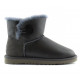 UGG Mini Bailey Button Metallic - Grey