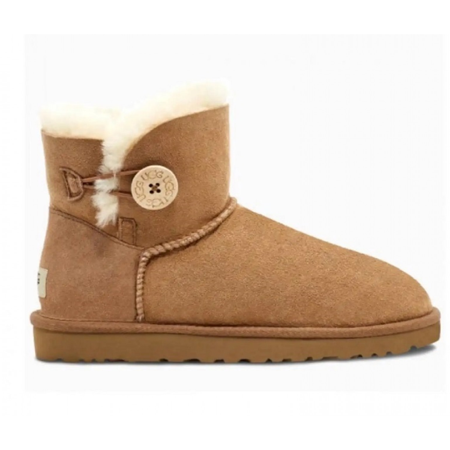 UGG Mini Bailey Button  - Chestnut